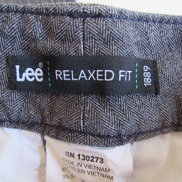 Lee Relaxed Fit High Rise Stretch Casual/Work Pants Black/Gray Size 8 Medium - Picture 3 of 5